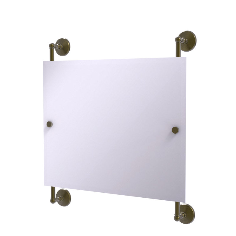 Miroir murale paysage Tilney, Laiton antique