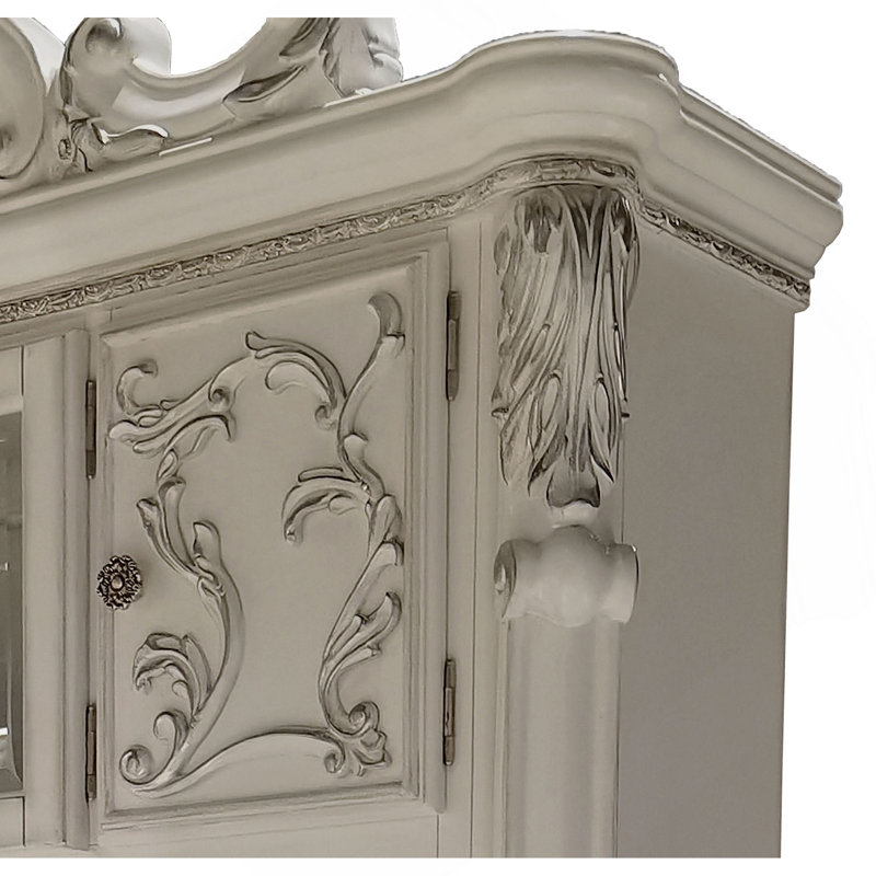 Bureau d'ordinateur et huche Bone