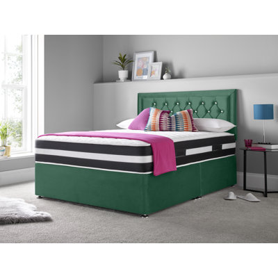 Marsing Upholstered Divan Bed with Mattress