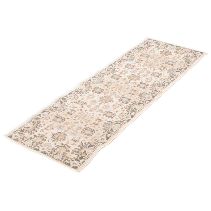 Gloria Ivory Rug, Runner 2'8" x 8'2"