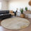 Premium Machine Washable Cerrito AMF511 Beige 8' x 8' Round Rug