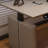 Light Coffee Color Rectangular Leather Standing desk-620100555-620100149