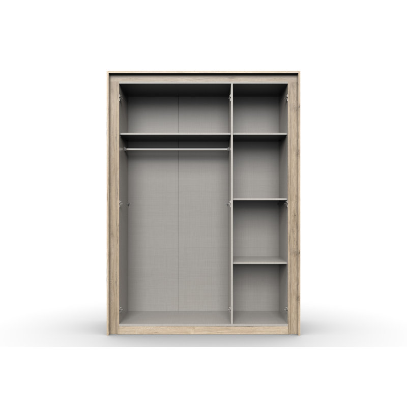 Talley 3 Door Wardrobe, Graphite