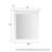 Modern 33'' H Bathroom Rectangular Solid Wood Framed Mirror-951295155-951295166