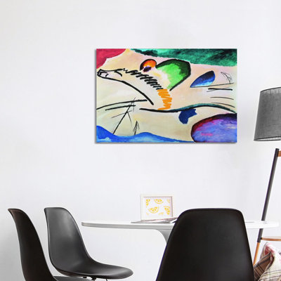 Lyrically (Lyrisches) by Wassily Kandinsky - 1 Piece Wrapped Canvas Painting