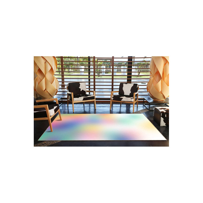 Tapis lavable à motif de couleurs variées Vignette, Sous-tapis rectangulaire 2 pi 6 po x 4 pi 11 po