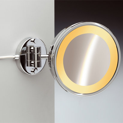 Miroir grossissant mural et moderne, Chrome