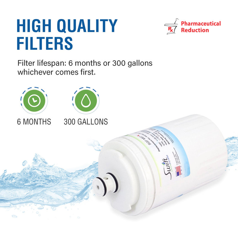 Swift Green Filters SGF-M07 Rx Compatible Refrigerator Water Filter for UKF7003, UKF7001, EDR7D1, Filter 7, Made in USA-3 Pack