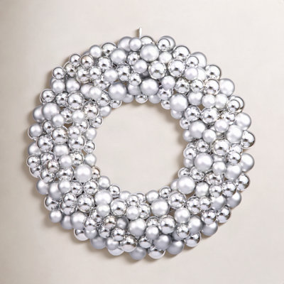 Shiny and Matte Ball Wreath