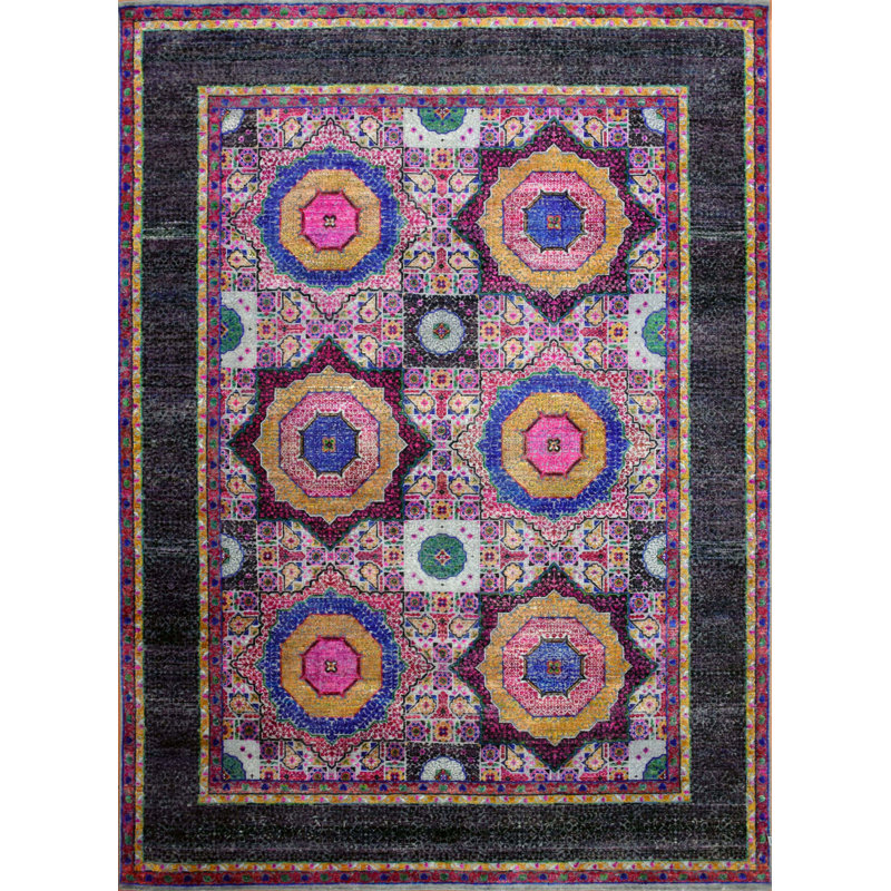 Moroccan Area Rug, Rectangle 5' x 8'