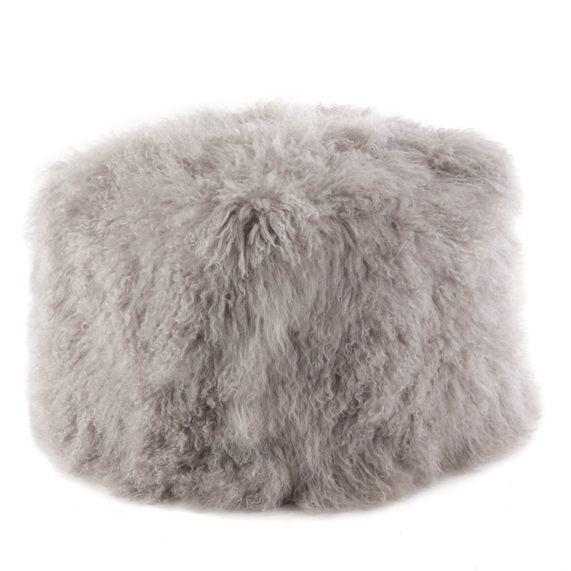 Bulluck Upholstered Pouf, Fog