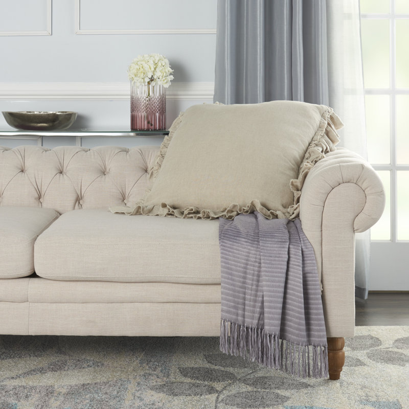  Housse de coussin carré et insert, Naturel