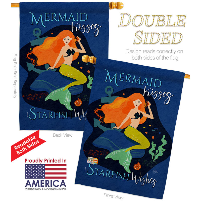 Double Sided 40'' H x 28'' W Polyester House Flag