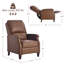 Fauteuil inclinable manuel rembourré pour le salon-2083478887