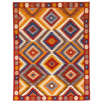 Breneman Red Kilim 5'8" x 7'5"
