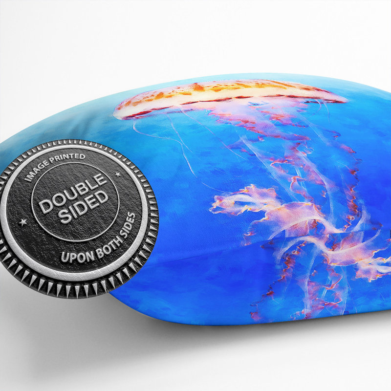 Jellyfish Cushion with Filling, 55cm H x 55cm W x 20cm D