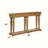 Constableville Transitional Oak Rectangular Console Table with Display Shelves | Stylish Storage for Living Room & Entryway-2073036982