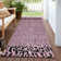 Machine Washable Indoor/Outdoor Claudian ACN1230 Pink Rug