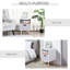 Nordic Wooden Bedside Nightstand, Multifunctional End Table Lamp Desk with Drawer Storage for Bedroom