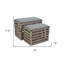 Banc de rangement en lin gris et brun avec dessus rabattable Gracie Mills