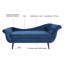 Chaise longue avec accoudoirs à volutes-2001110432