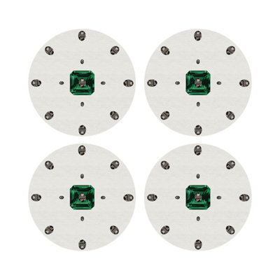 Asscher Vegan Leather Round Pebble Placemat