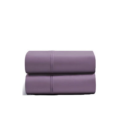 400TC Luxurious Double Embroidery Cotton Sateen Pillowcases (Set Of 2)