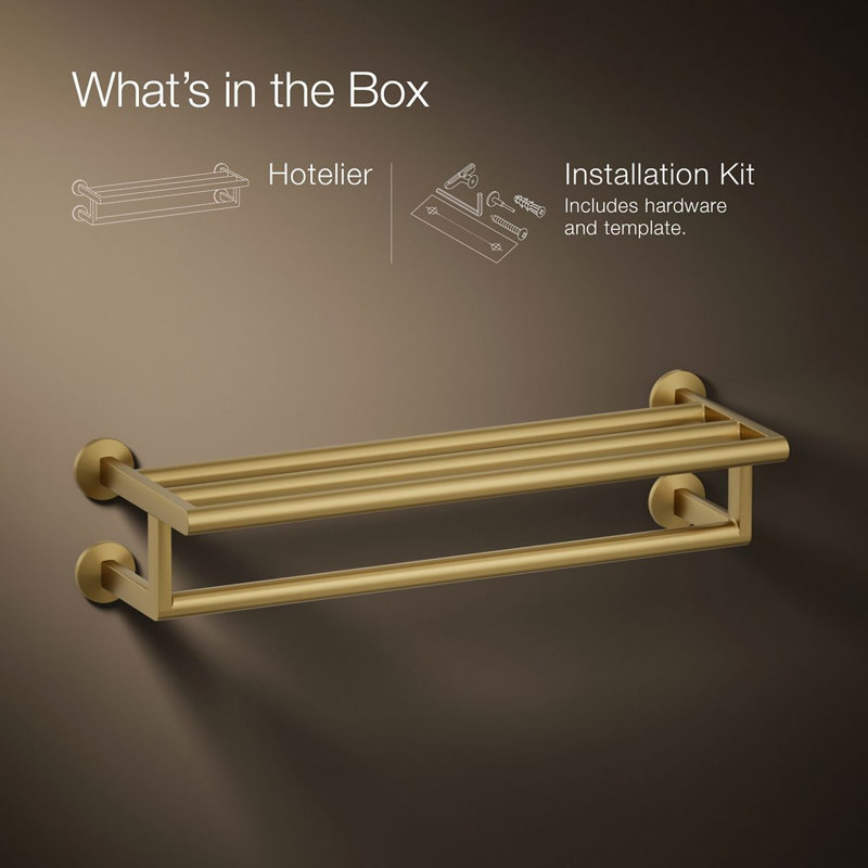 Components™ Hotelier, Vibrant Brushed Moderne Brass