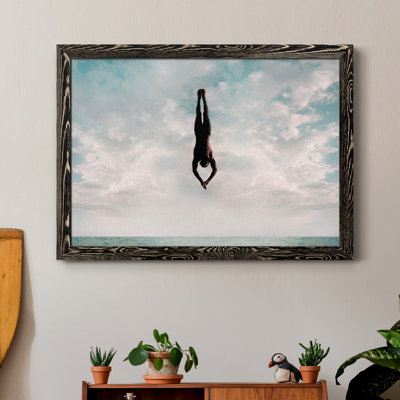 Cliff Diver - reproduction de photo sur papier encadrée
