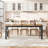 Amit Rectangular 78.7'' L x 35.4'' W Restaurant Dining Table-2058038743