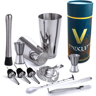 17pcs Boston Professional Cocktail Shaker Set