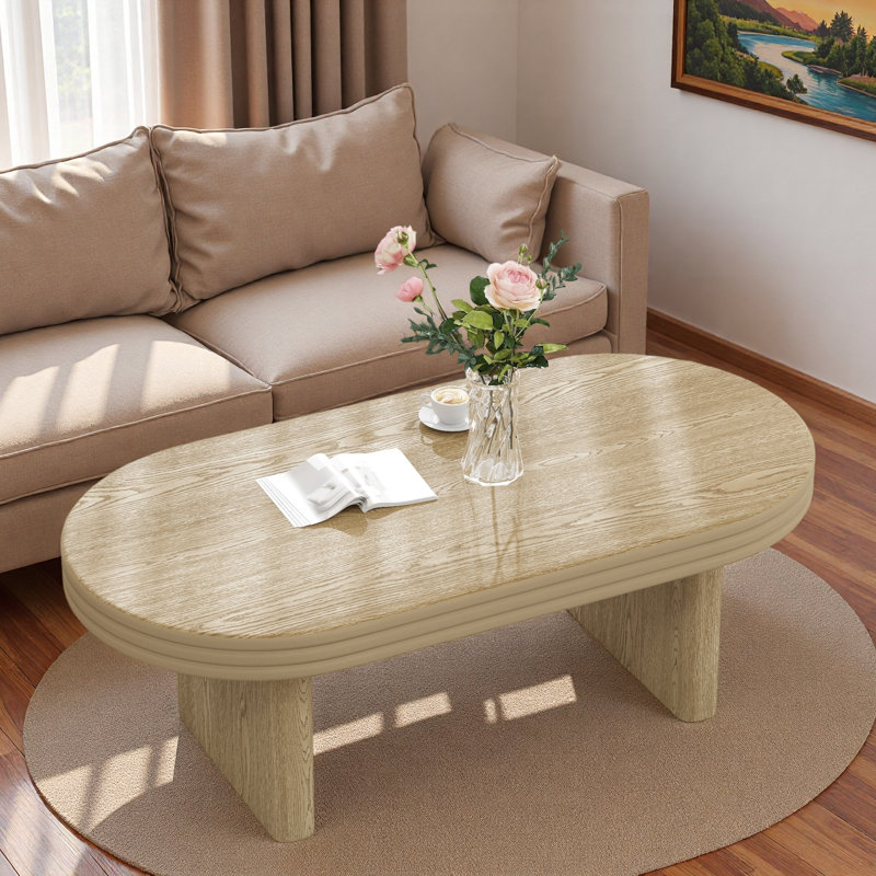 Table basse Mid Century Modern, Naturel