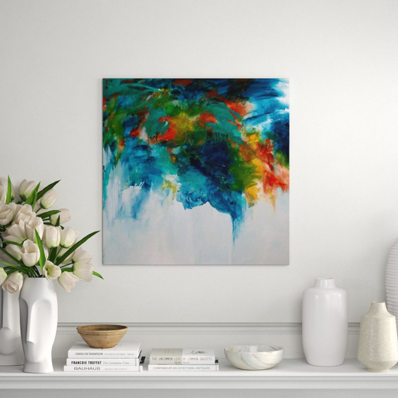 Spring Top Print by Samuel Kane, 30" H x 30" W x 1.5" D, Image Brush Gel