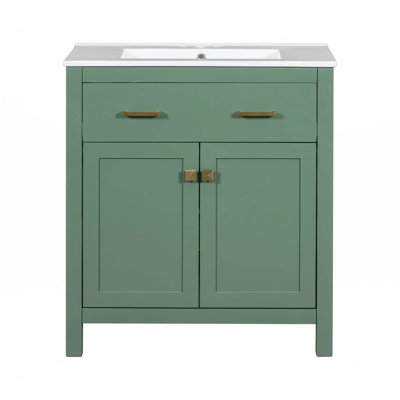 Meuble-lavabo de 30 pouces avec lavabo en céramique