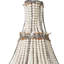 Lustre empire unique à 1 lumière avec accents perlés