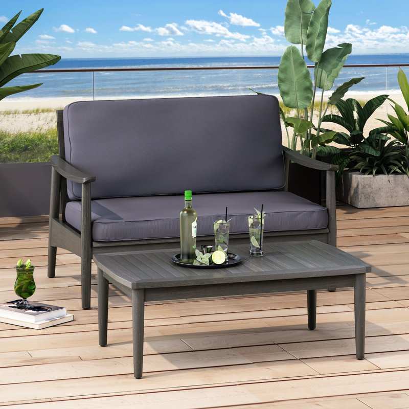 Table contemporaine Contemporary, Gris foncé, Gris foncé