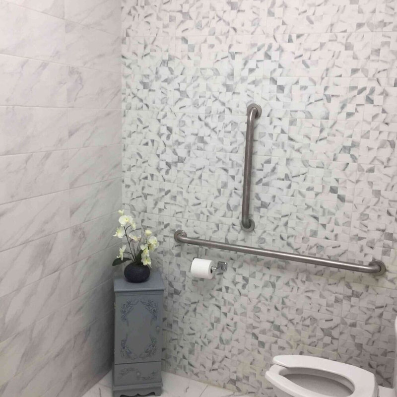 Carmine 8" x 20" Ceramic Marble Look Wall & Floor Tile, Cubik