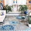 Kellems Indoor/Outdoor Grey/Royal Blue Rug-247246187
