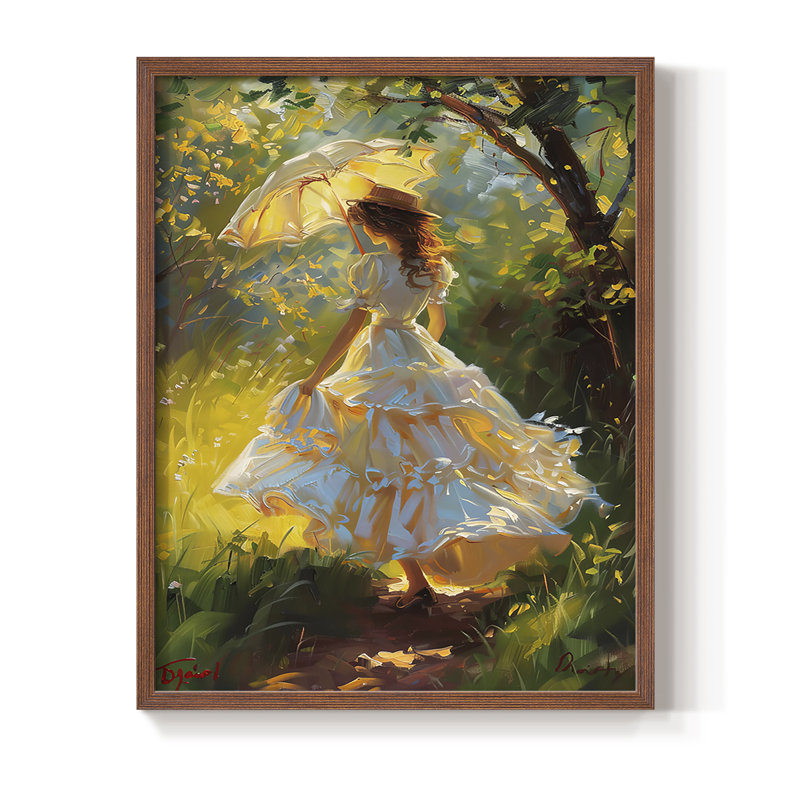 «WOMEN Series DCCDXC III», reproduction encadrée - bois massif, H 15 po x l 12 po, Noyer