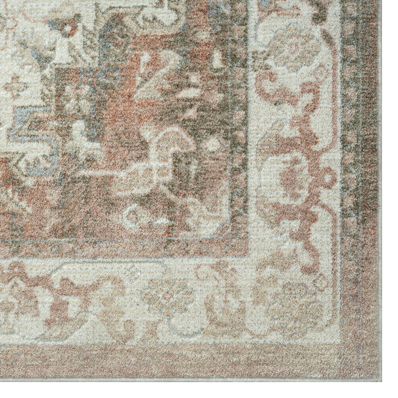 Tapis rouge / vert / brun Luss, Rectangle 8 pi x 10 pi