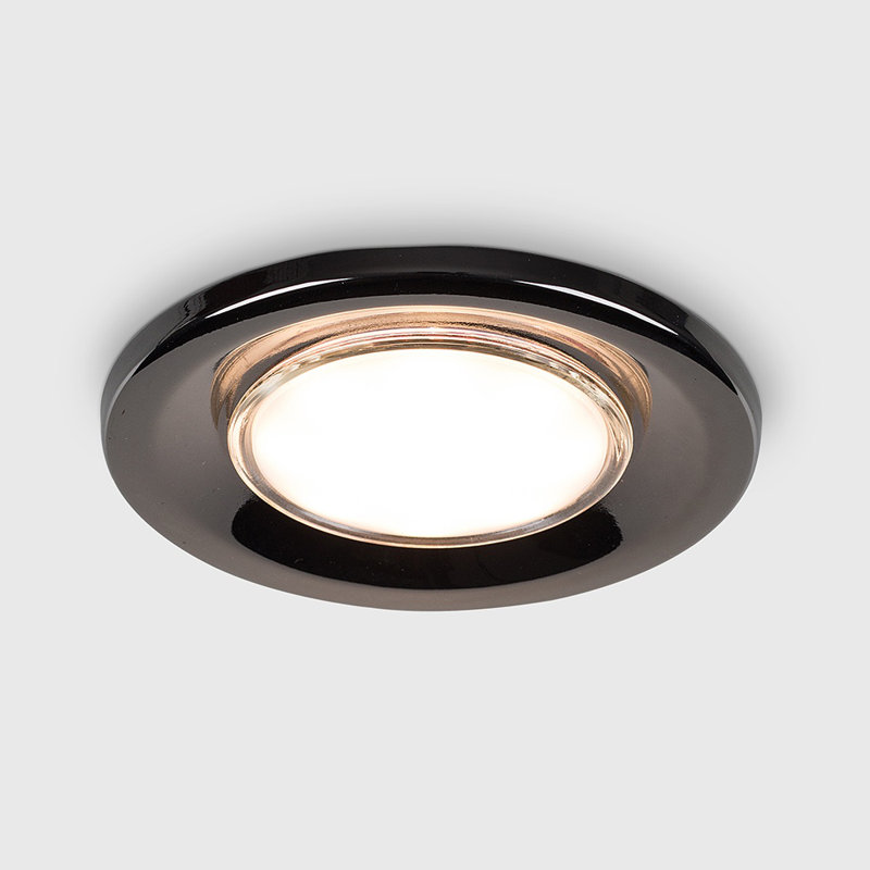 Batts 8cm Recessed Lighting Kit, Black Chrome, No Bulb