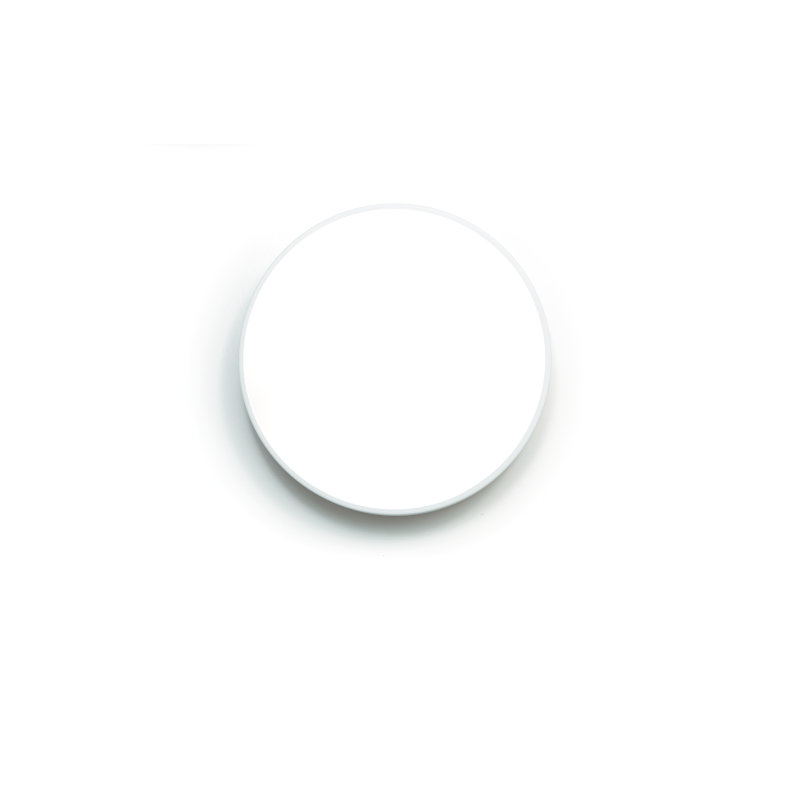 Casco Glass LED Flush Mounted Sconce, White, 45 cm diameter x 6cm D, Bulb: 1 x LED 40W 3000 lm