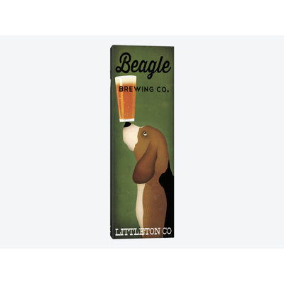 « beagle infuser co. », impression sur toile tendue