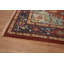 Tapis unique en coton 6 pi 1 po x 4 pi 1 po orange et rouille
