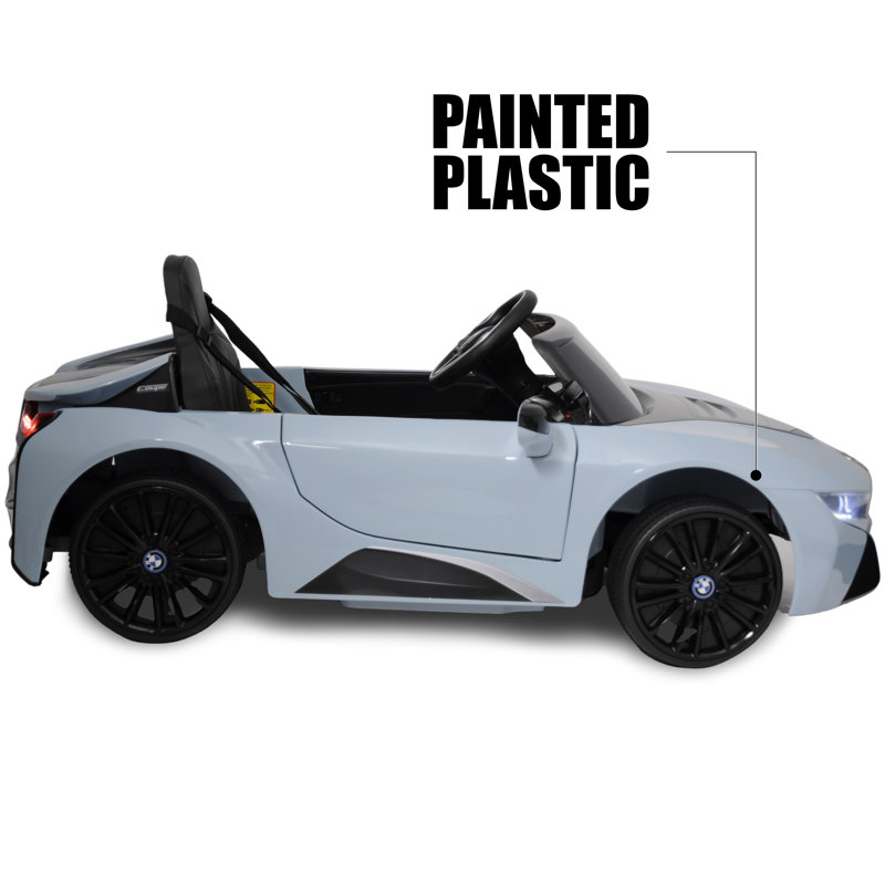 Blue 6-Volt Electric Ride-On Car with Remote Control