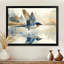 Oiseau hirondelle écumant l'eau - art mural oiseau pour le salon-372004593-372004544-372004604