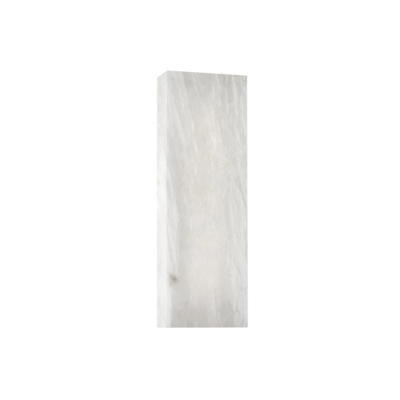 Petite applique murale Central Park - Finition nickel poli, H 15,25 po x l 5,25 po x P 2,5 po