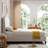 Hampton  Wingback Bed, Linen-108856406-108856409