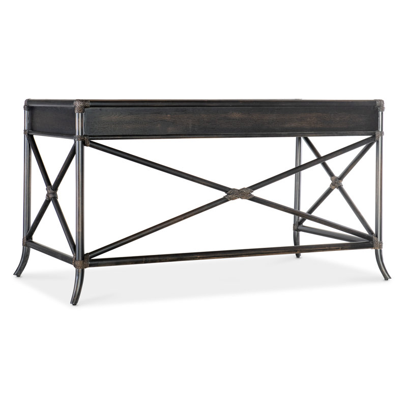 Retreat Solid Wood Writing Desk, Black Sand