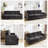 Cozy Chenille Soft Pack Three-Seater Sofa-892873744
